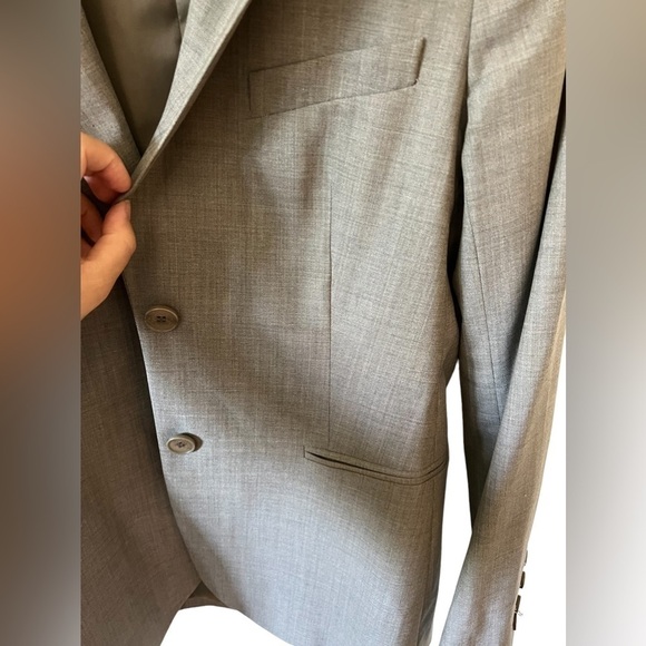 THEORY 2-BUTTON CLASSIC "RORY" BLAZER, FABRIC IS "TAILOR," HEATHERED TAN, Sz 10 - Picture 4 of 12